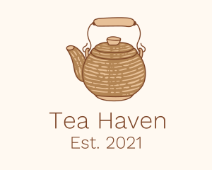 Cute Kettle Teapot logo design