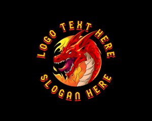 Fire - Fire Dragon Gaming logo design