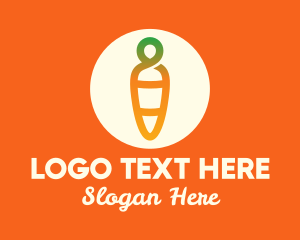 Market - Modern Fresh Carrot logo design