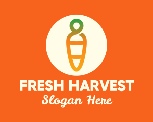 Veggie - Modern Fresh Carrot logo design