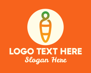 Modern Fresh Carrot Logo