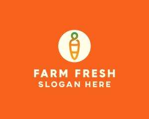 Modern Fresh Carrot logo design