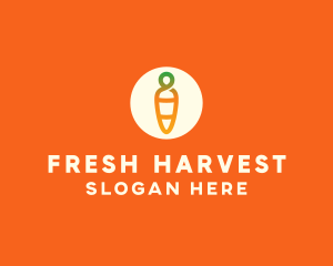 Modern Fresh Carrot logo design