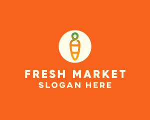 Modern Fresh Carrot logo design