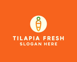 Modern Fresh Carrot logo design