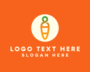 Modern Fresh Carrot Logo