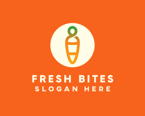 Modern Fresh Carrot logo design