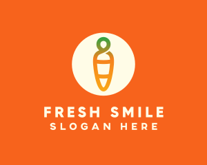 Modern Fresh Carrot logo design