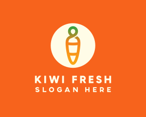 Modern Fresh Carrot logo design