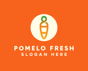 Modern Fresh Carrot logo design