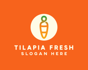 Modern Fresh Carrot logo design