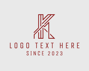 Enterprise - Industrial Factory Letter K logo design