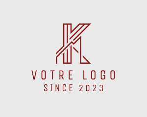 Agency - Industrial Factory Letter K logo design