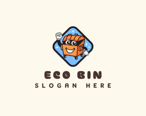 Bin - Happy Garbage Container logo design