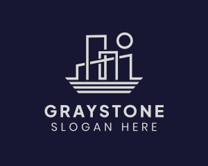 Gray - Gray Building Apartment logo design