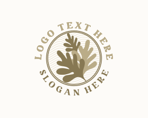 Organic - Rustic Leaf Plant logo design
