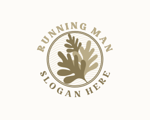 Rustic Leaf Plant Logo