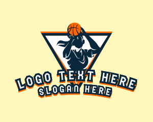 Varsity - Female Basketball Athlete logo design