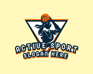 Player - Female Basketball Athlete logo design