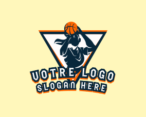 League - Female Basketball Athlete logo design