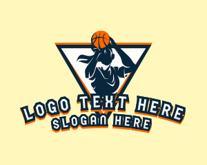 Athlete - Female Basketball Athlete logo design