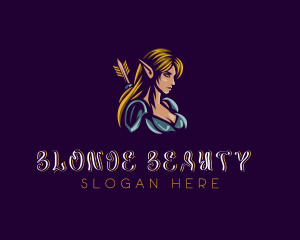 Blonde - Night Elf Gaming logo design