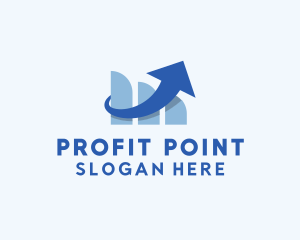 Blue Arrow Stocks  logo design