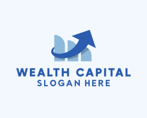 Blue Arrow Stocks  logo design