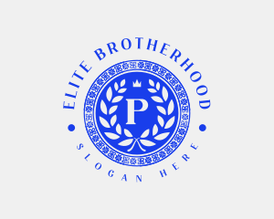 Fraternity - Greek Rho Crown logo design