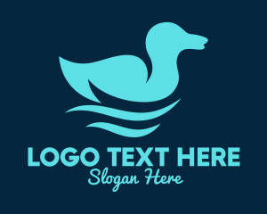 River - Blue Duck Pond logo design