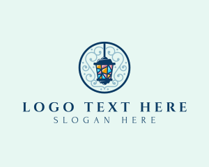 Elegant Street Light Ornament Logo