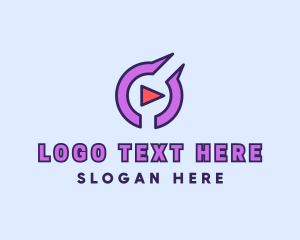 Podcast - Video Media Player logo design