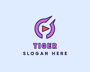 Podcast - Video Media Player logo design