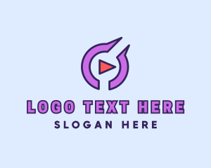 Youtube Vlog - Video Media Player logo design
