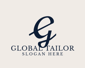 Boutique Tailoring Stylist logo design