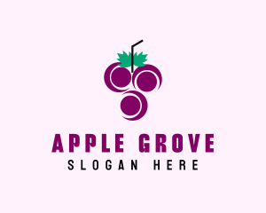 Grape Fruit Juice  logo design