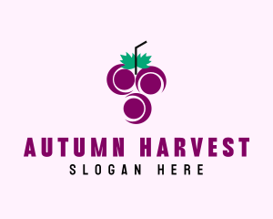 Grape Fruit Juice  logo design