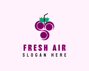 Grape Fruit Juice  logo design