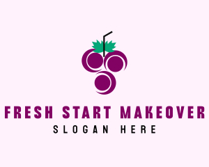 Grape Fruit Juice  logo design