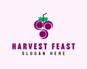 Grape Fruit Juice  logo design