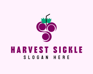 Grape Fruit Juice  logo design