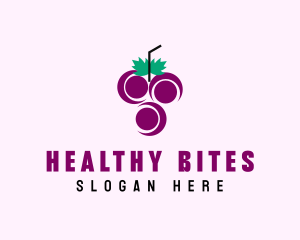 Grape Fruit Juice  logo design