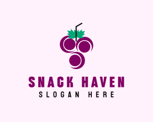 Grape Fruit Juice  logo design