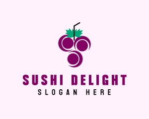 Grape Fruit Juice  logo design