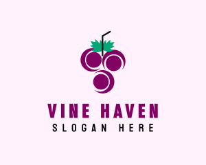 Grape Fruit Juice  logo design