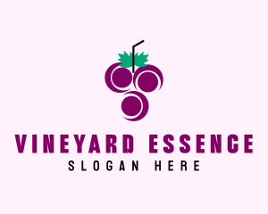 Grape Fruit Juice  logo design