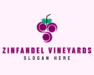 Grape Fruit Juice  logo design