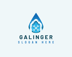 Water Plumbing Maintenance Logo