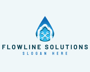 Pipeline - Water Plumbing Maintenance logo design