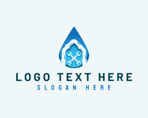 Plumbing - Water Plumbing Maintenance logo design